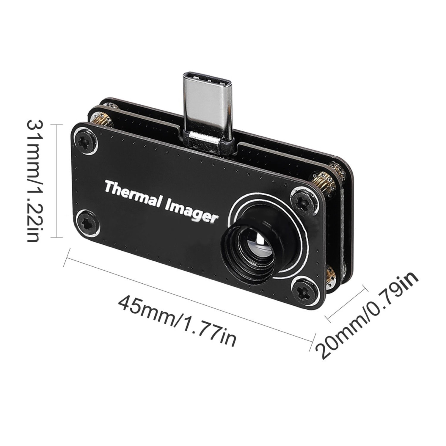 Tiop01 Thermal Camera - กล้องถ่ายภาพความร้อน TIOP01 32x32 สำหรับโทรศัพท์มือถือ ระบบ Android