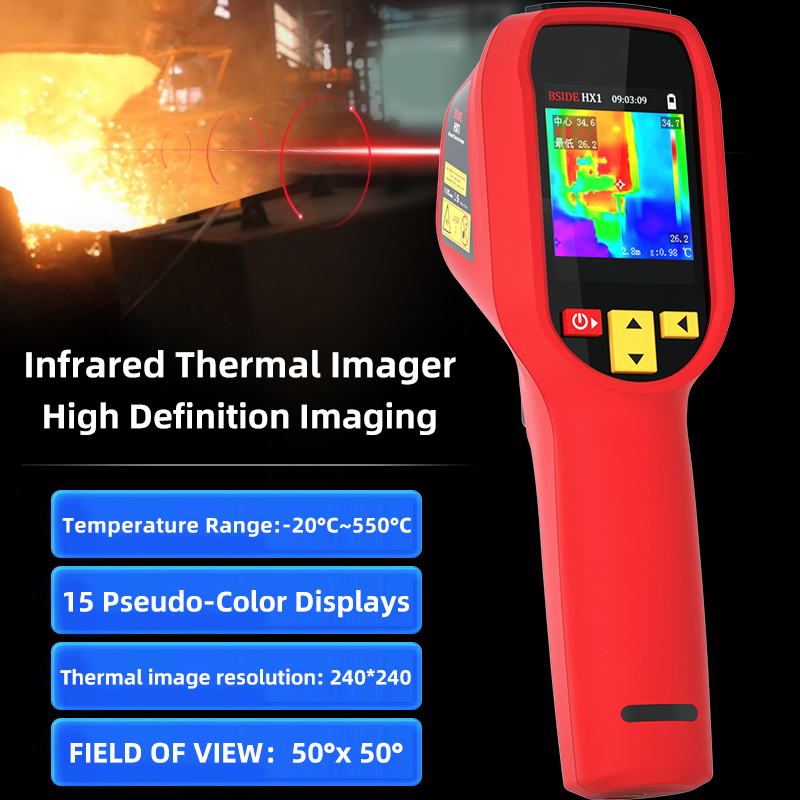 Nf 521 Thermal Imaging Camera - กล้องถ่ายภาพความร้อน HX1 240X240 เครื่องวัดอุณหภูมิอินฟราเรด สำหรับซ่อมแซม PCB,