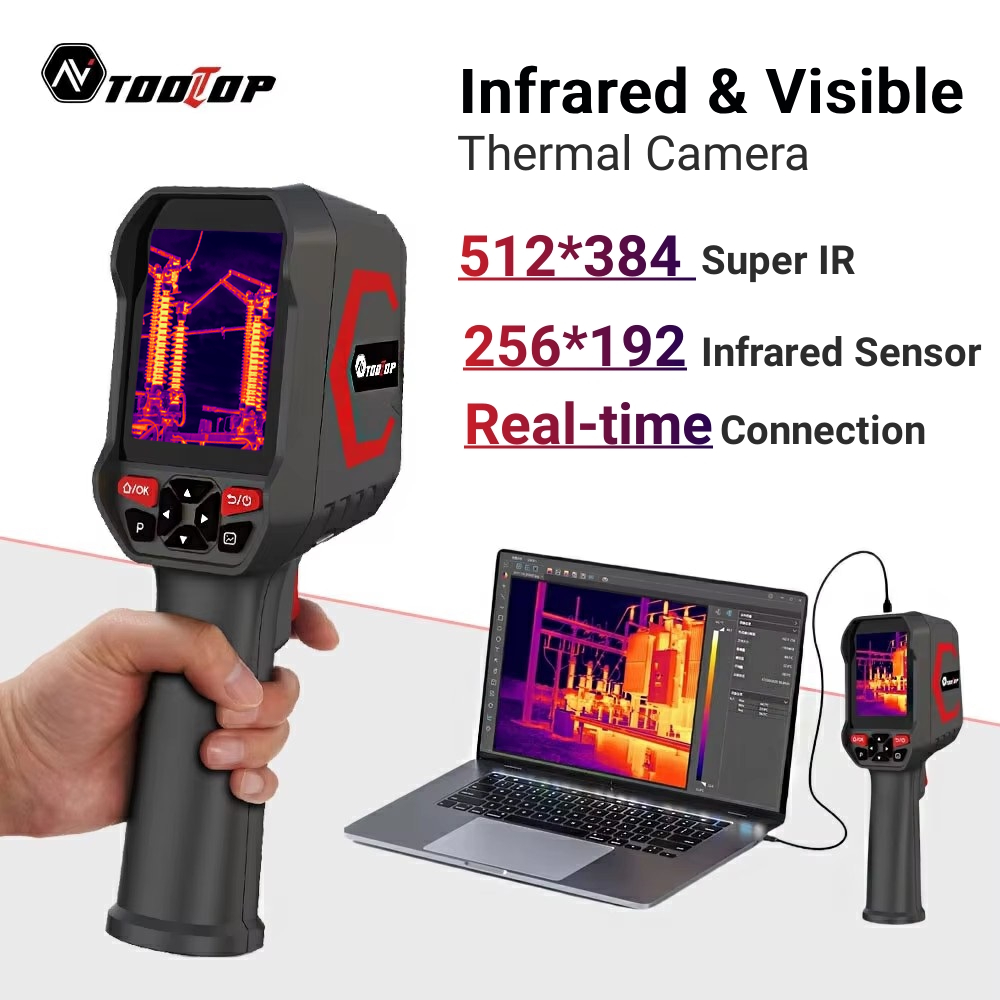 Nf 521 Thermal Imaging Camera - TOOLTOP ET693C 256*192 กล้องถ่ายภาพความร้อน 1080P กล้องที่มองเห็นได้