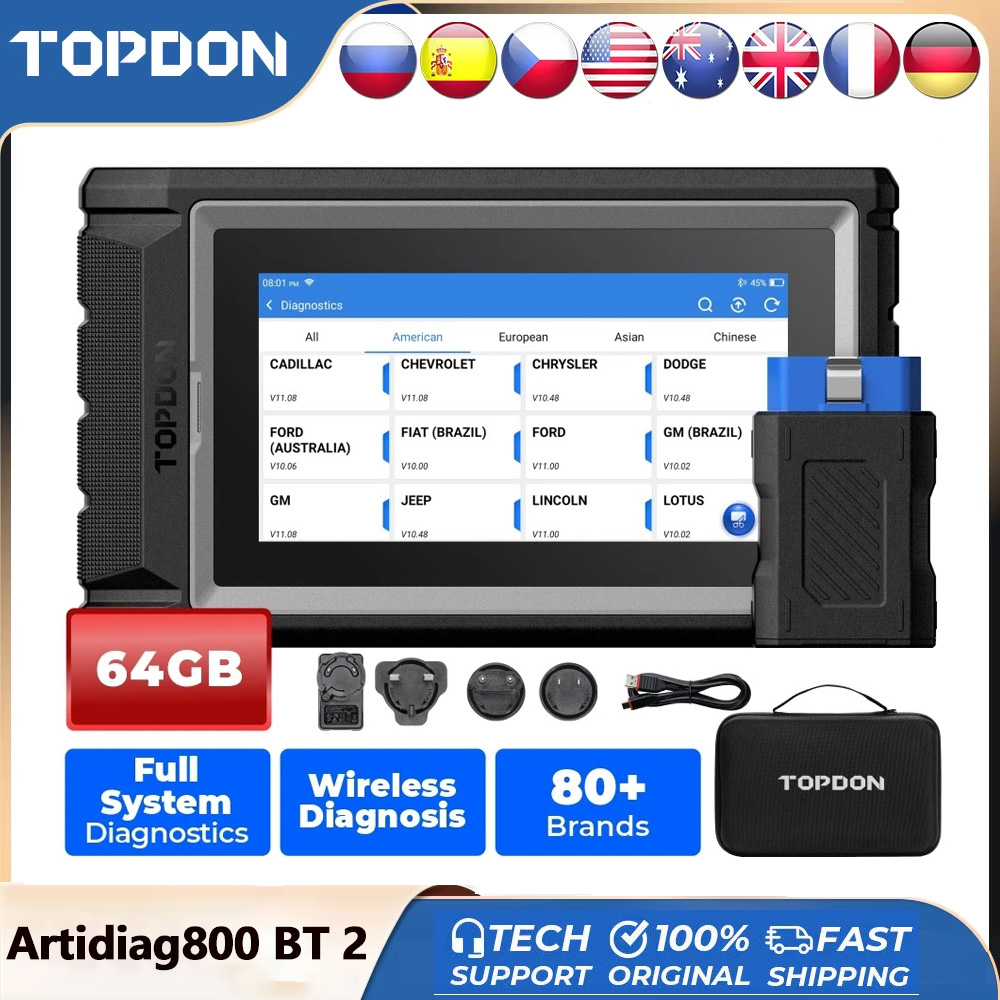 Topdon Tc001 Thermal Camera - TOPDON ArtiDiag800 BT 2 เครื่องมือวินิจฉัยรถยนต์ เครื่องสแกน