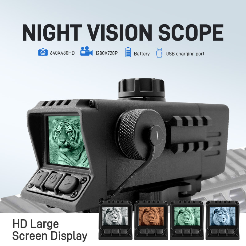 Hunting Thermal Imaging Scope - กล้องส่องกลางคืนแบบดิจิตอล 3.5x32 พร้อมบันทึกวิดีโอ | การวัดระยะทาง BDC
