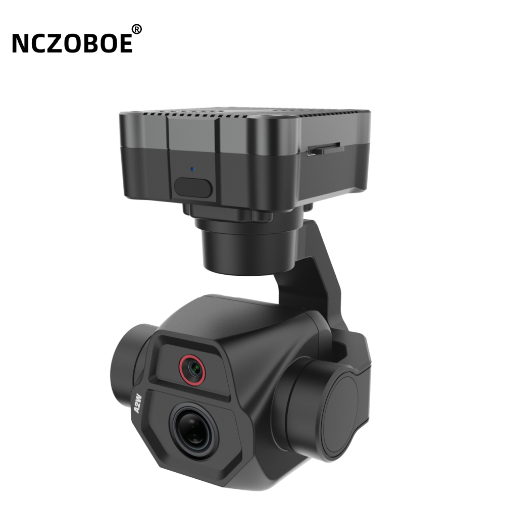 Thermal Imager Drone Gimbal - NCZOBOE กล้องถ่ายภาพความร้อนความละเอียดสูงพร้อมกิมบอล 3 แกน ระบบติดตามแสงคู่สำหรับโดรนรักษาความปลอดภัยและกู้ภัยจากไฟ
