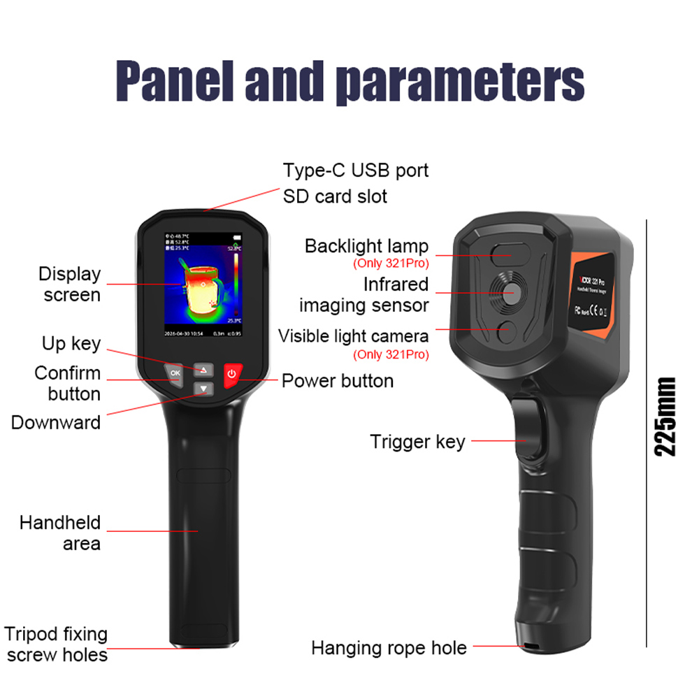 Nf 521 Thermal Imaging Camera - กล้องถ่ายภาพความร้อนอินฟราเรด Victor 321 Handheid -20~550 ℃
