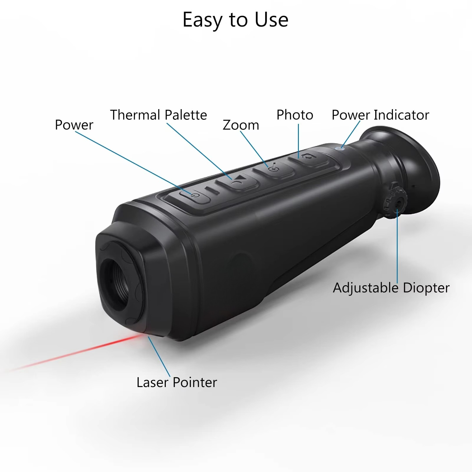 กล้องถ่ายภาพความร้อนแบบตาเดียว - Hunting Thermal Imaging Scope บทวิจารณ์และราคา