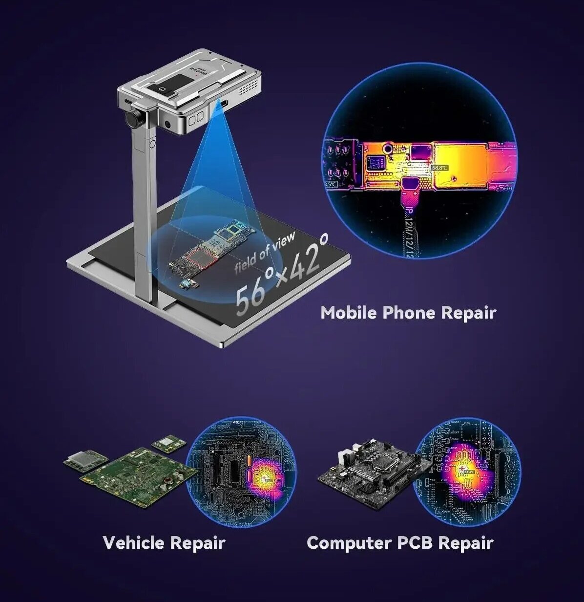 เครื่องมือวินิจฉัยภาพความร้อนอ - Pcb Short Circuit Thermal Diagnostics บทวิจารณ์และราคา
