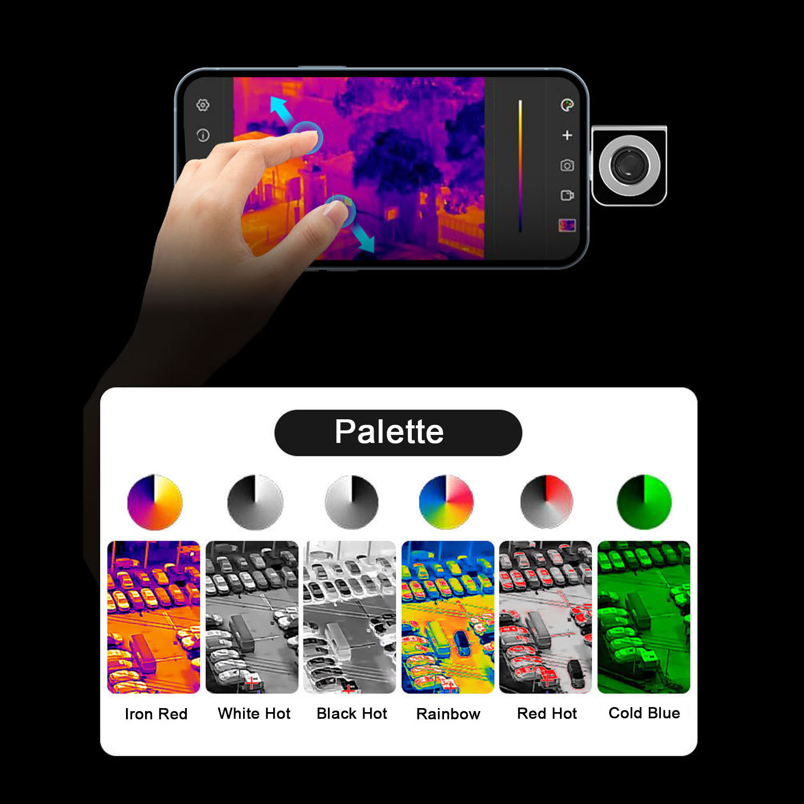 กล้องถ่ายภาพความร้อน ความละเอี - Thermal Imaging Camera 256X192 บทวิจารณ์และราคา