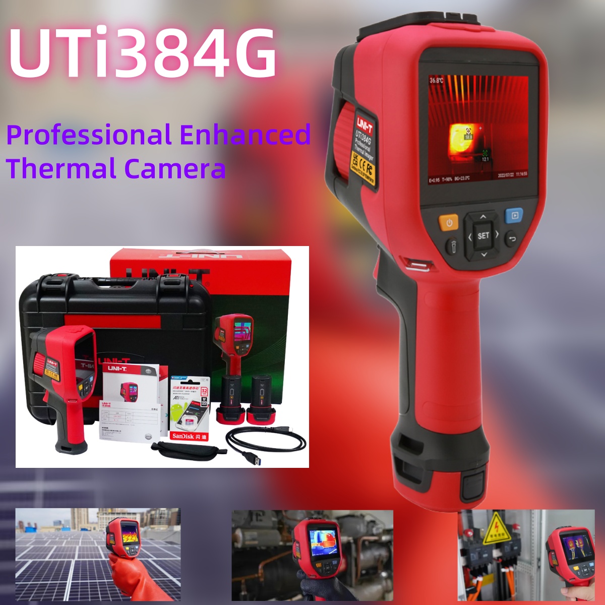 กล้องถ่ายภาพความร้อน UNI-T UTi - Thermal Camera Type C 384X288 บทวิจารณ์และราคา