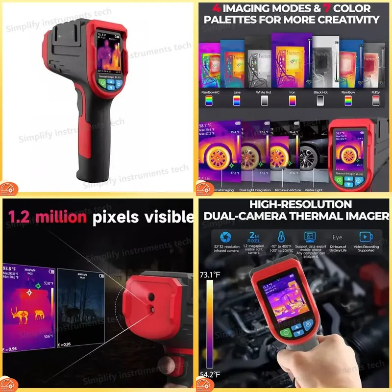 กล้องถ่ายภาพความร้อนอุตสาหกรรม - Nf 521 Thermal Imaging Camera บทวิจารณ์และราคา