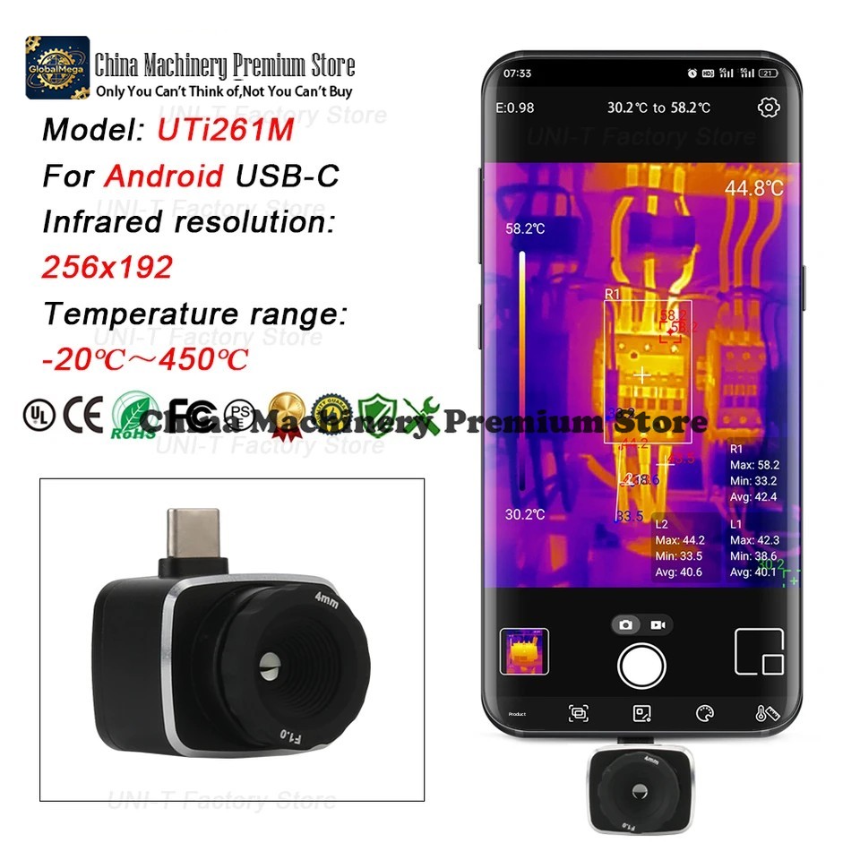 UNI-T กล้องถ่ายภาพความร้อนอินฟ - Thermal Imaging Camera 256X192 บทวิจารณ์และราคา