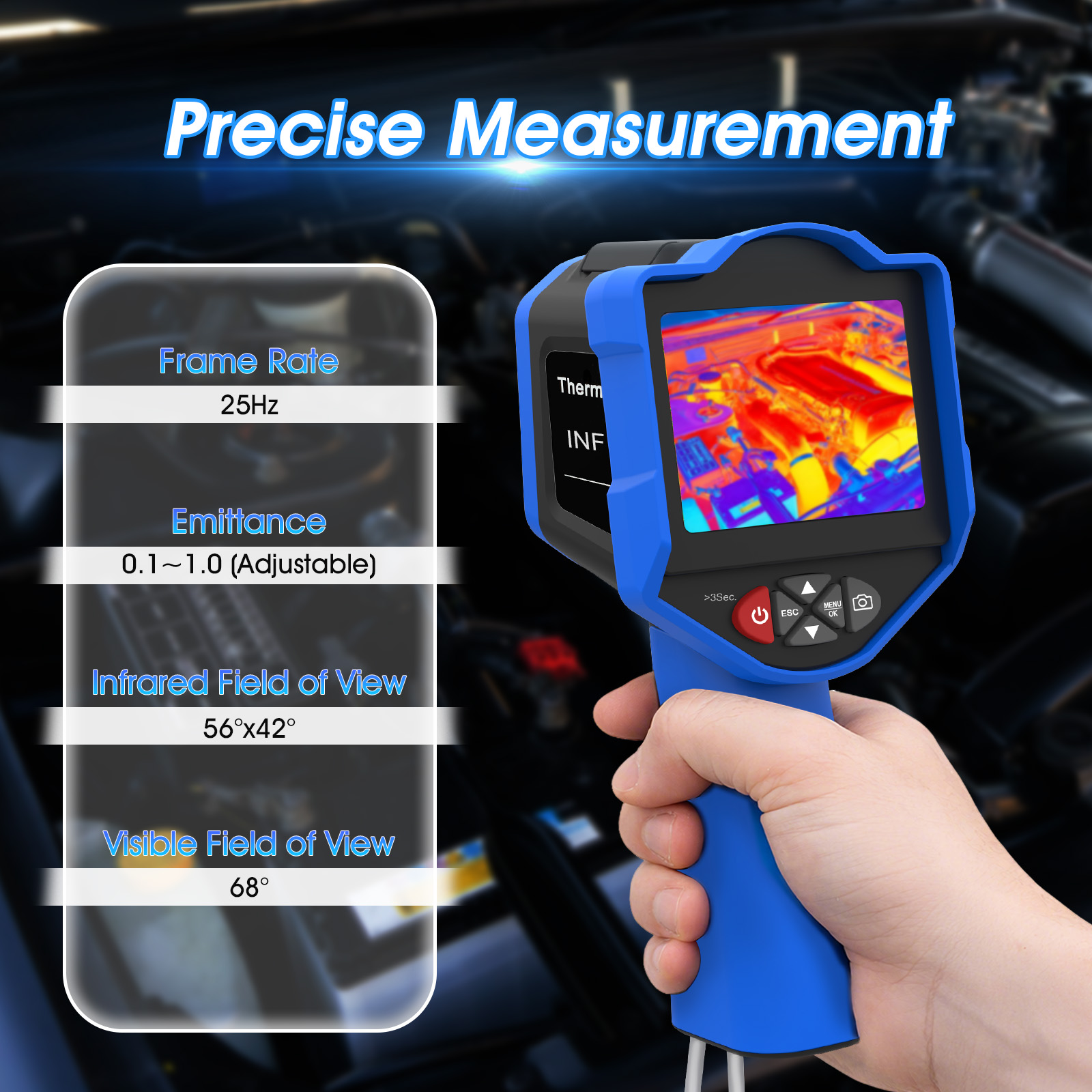 กล้องถ่ายภาพความร้อน HoldPeak  - Thermal Imaging Camera 256X192 บทวิจารณ์และราคา
